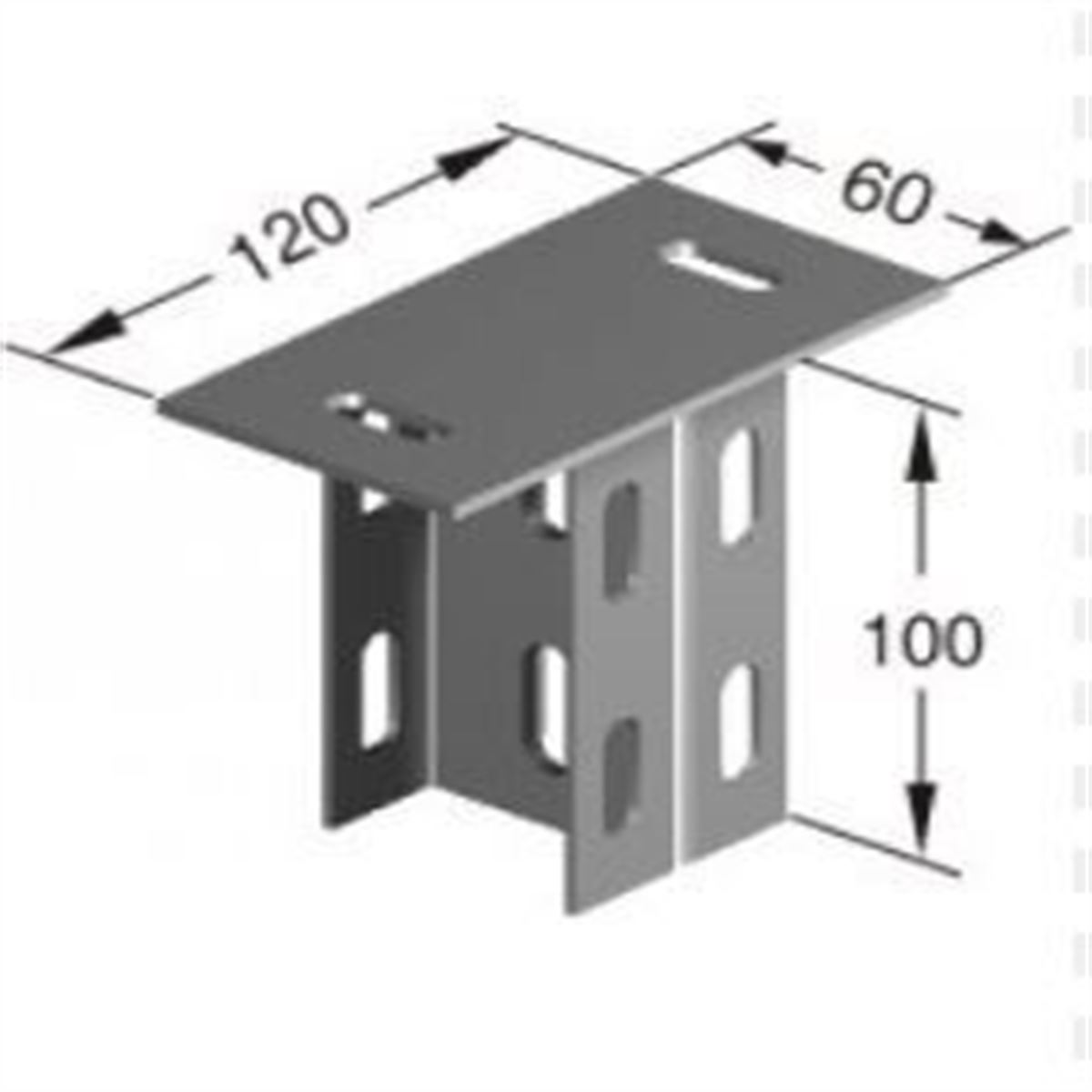U TAVAN DESTEĞİ ÇİFTLİ 100MM S.D. 1